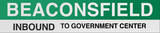 Beaconsfield Boston/Green Line Sign
