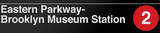 Eastern Parkway- Brooklyn Museum New York/NYC Subway/2 Sign