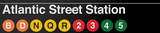 Atlantic Avenue New York/NYC Subway/2 Sign