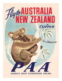 Fly to Australia and New Zealand c1950s