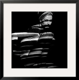 Horizontal Stripe Projection on Model  1960s