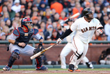 San Francisco  CA - Oct 22: Giants v Cardinals - Pablo Sandoval and Angel Pagan
