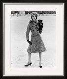Christian Dior Tweed Suit with Cap and Scarf  1961