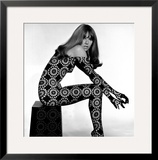 Circle Patterned Projection on Profile of Model  1960s