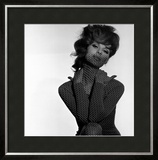 Chain Mail Projection on Model with Hands on her Neck  1960s