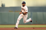 San Francisco  CA - Oct 22: Giants v Cardinals - Angel Pagan and Marco Scutaro