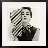 Barbara Miura with Madame Crystal Handbag and Neck Tie  1953