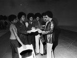 Michael Jackson with Joe Jackson  1979