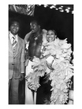 Jim Brown with Clifton Davis and Telma Hopkins