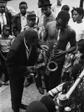 Sidney Poitier and Sonny Stitt