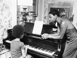 Nina Simone and daughter - 1971