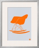 Orange Eames Rocking Chair