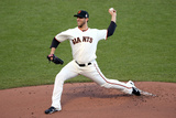 San Francisco  CA - Oct 25: San Francisco Giants v Detroit Tigers - Madison Bumgarner