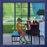 "Poolside Piano Practice " June 11  1960