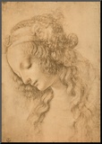 Study for the Face of the Virgin Mary of the Annunciation Now in the Louvre