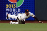 San Francisco  CA - Oct 24:   San Francisco Giants v Detroit Tigers - Gregor Blanco