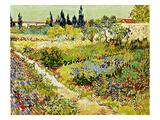 Flowering Garden with Path  Arles  1888
