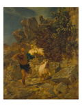 Pan Erschreckt Einen Hirten  1860()