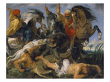 Hippopotamus and Crocodile Hunt  about 1615