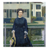 The Artist's Wife in the Garden of Planegg Castle  1907