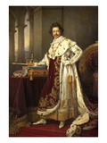 Ludwig I of Bavaria in His Coronation Regalia  1826