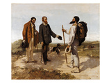 Die Begegnung (Oder: Bonjour Monsieur Courbet)  1854