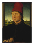 Portrait of a Man Wearing a High Red Cap  about 1470