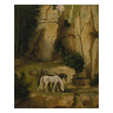 Hermit Watering His Horses  about 1845