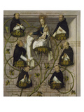 High Altar of the Dominican Church of Frankfurt: the Genealogy of the Dominicans (Upper Part)  1501