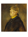 Fuerst Otto Von Bismarck Im Profil Mit Kuerassierhelm  um 1900