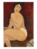Sitzender Akt Auf Einem Diwan (Oder: La Belle Romaine)  1917
