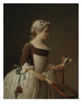Young Girl Playing Badminton