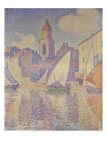 Belltower at the Harbour of St Tropez  1896