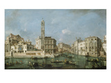 Canal Grande Near San Geremia  about 1760