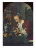 Girl Eating Oysters  about 1658-60