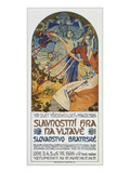 Plakat Fuer Das Historienspiel Slawische Bruederlichkeit Zum 8 Sokol-Treff  Prag 1926