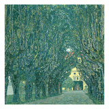 Avenue in the Park of Schloss Kammer  1912