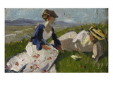 Two Women on a Hill (Maria Marc and Marie Schnuer)  1906