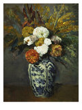 Dahlias in a Delft Vase  1873