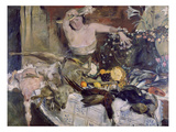 Large Still-Life with Person  Birthday Picture  1911
