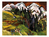 Landschaft Auf Der Staffelalp  1918
