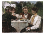 Breakfast in the Garden of Max Halbe  1899