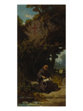 Hermit Plucking the Goose  about 1870