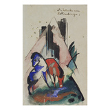 Traenke Am Rubinberge  1913 Postkarte an Else Lasker-Schueler