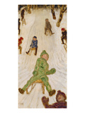 Children Sledging  1914