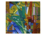 Landscape with House  Dog and Cow  1914