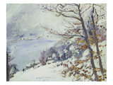 Der Walchensee Im Winter  1923