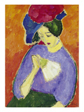Dame Mit Faecher  1909