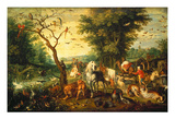Noah Guiding the Animals onto the Ark