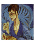 Kartenspielender Knabe  1915